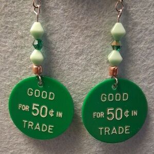 BAR TOKEN EARRINGS